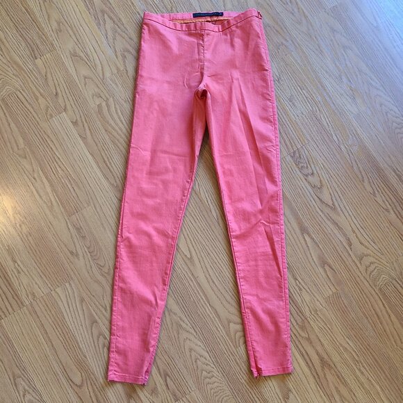 VICTORIA BECKHAM STRETCH COTTON SKINNY PANTS ZIPPER ANKLE MID RISE sz 26 - Picture 2 of 7